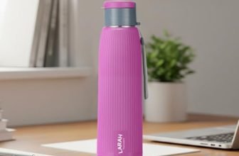 Larah by Borosil 700 ml Lava Purple Stainless Steel Water Bottle | Made in India Pu Insulated Thermoware | Leakproof, BPA Free| Bottle for Office, School, College & Gym, Daily Use | 1 Year Warranty