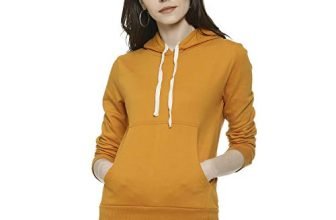 PINACOLADA Women Stylish Solid Casual Hooded Sweatshirt(AWZ19_H_W_PLN_MUS_AZ_S) Mustard