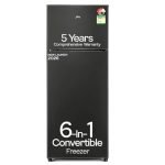 Godrej 244 L 3 Star 5 Years Comprehensive Warranty New Launch | 6-in-1 Freezer Convertible | 95%+ Food Surface Disinfection | Double Door Refrigerator (RT EONVALOR 280CN RCIF FS ST, Fossil Steel)