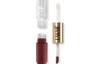 Lakme 9to5 Double Duty Matte to Glass Liquid Lip – Tropical Princess 7.6ml