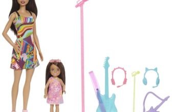 Barbie® Dolls & Accessories, Sisters Pop Star-Themed Playset, and Chelsea™ Dolls with Musical Pieces, Toy Gift for Kids​