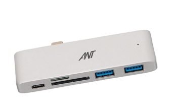 Ant Booster MAK 01 USB Hub – 4-Port USB 3.0 Splitter in Silver | High-Speed 5Gbps Data Transfer, Lightweight & Compact for Laptop, PC, MacBook, Windows & More