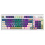 Ant Esports KM580 PRO V2 Wireless Gaming Keyboard, 98-Key Compact Layout, 2.4G & Bluetooth 5.3, Dual Bluetooth Device Pairing, Multimedia Controls, Backlight Modes & 1 Year Warranty