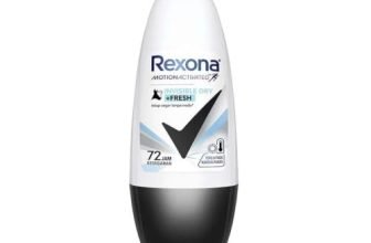 Rexona Invisible Dry + Fresh Roll-On Deodorant for Women | 72-Hour Freshness | No Stains | Alcohol-Free & Gentle on Skin | 45 ML