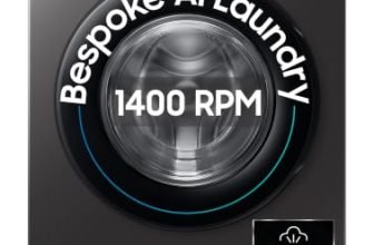 Samsung 9 kg, 5 star, AI EcoBubble, Super Speed, Wi-Fi, Hygiene Steam with Inbuilt Heater, Digital Inverter, Fully-Automatic Front Load Washing Machine (WW90DG5U24AXTL, Inox)