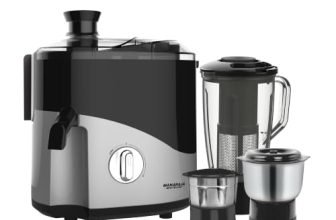 Maharaja Whiteline Odacio Desire Juicer Mixer grinder 550 Watt,smooth juicing, 3 jars, 5years warranty