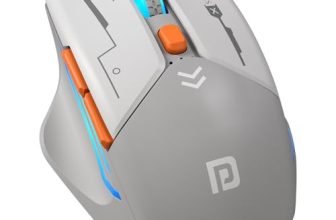 Portronics Vader Max Wireless Rechargeable Mouse, Thumb Support, Bluetooth 5.3 & 2.4 GHz Dual Mode, 6-Button Control, Adjustable DPI Up to 2400,Universal Compatibility for Laptop,Desktop,Gaming(Grey)