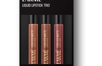 Lakmé Liquid Lipstick Trio- Nude Moods, Forever Matte, Light-weight, Pack of 3(Nude Dream, Nude Twist, Nude Latte, 16.8 ml)