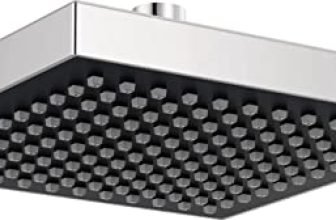 DELTA FAUCET | 8” Square Raincan Shower Head| Touch-Clean Technology (Polished Chrome) | Overhead Shower | RP50841