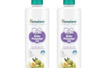 Himalaya Baby Massage Oil, 1L – 500ml x Pack of 2