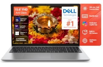 Dell 15 Ai Powered Laptop, Intel® Core™ Ultra 7 255H Processor, 16GB DDR5 RAM, 512GB SSD, 15.6″ FHD Anti-Glare Display, Backlit Keyboard, Dedicated Copilot Key, Silver, Win11 Home + MSO H&S’24, 1.66kg