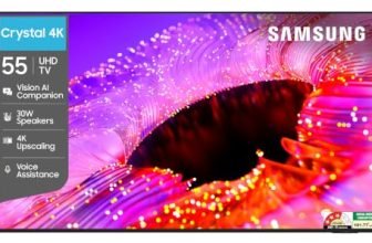 Samsung 55 inch (138cm) Crystal UHD 4K Vision AI 2026 Smart TV | 30W Speakers | 4K Upscaling | HDR10+ | 150+ Channels | 7 Years OS Upgrade | UA55UE85AHULXL