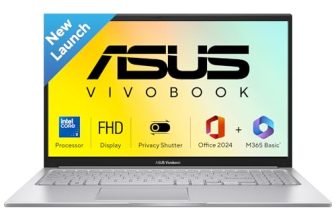 ASUS Vivobook 15 (2026),Intel Core 3 100U (i3-14th Gen), Intel iGPU, 8GB/512GB,FHD,15.6″(39.6 cm),Windows 11,M365 Basic(1 Year)* Office 2024,Cool Silver,1.7 Kg, X1504VAP-BQ1321WS,Thin & Light Laptop