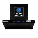 Wonderchef Ultra Sleek 60cm Filterless Auto-clean Kitchen Chimney with Oil Collector, BLDC Motor, Suction 1800 m3/hr, Motion Sensor + Touch Control, 15-Yr Warranty on Motor & 5-Yr Comprehensive, Black