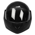 TVS Full Face Motorbike Helmet, ISI DOT Certified, Clear Visor, Black, Size XL, for Men and Women