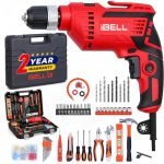 IBELL Professional Tool Kit with Impact Drill TD13-100 | 650W | Copper Armature | 13mm Keyless Auto Chuck | 2800 RPM | 115-Piece Home Essential Tools & Accessories | 24 Months Warranty