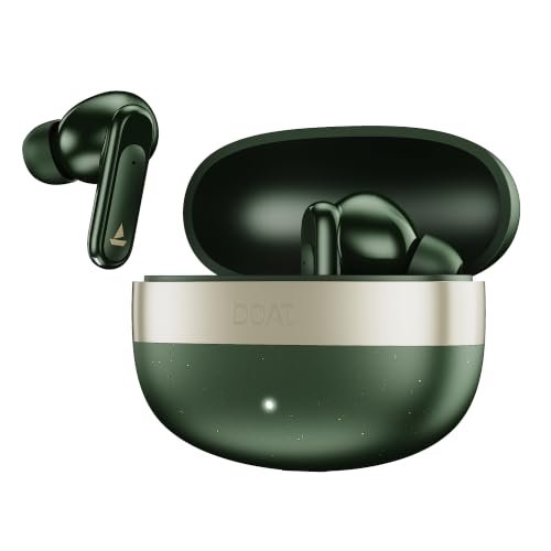 boAt Airdopes Prime 512 (2026 Launch) Volume Swipe Control, 4Mics AI-ENx, 50H Battery, Multi Connect, App Support, BT v6.1, Bluetooth Earbuds, TWS Ear Buds Wireless Earphones with mic(Moonstone White)