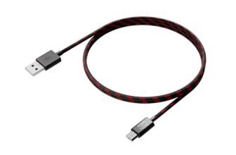 amazon basics Type A to Micro USB Braided USB Cable | 3A/18W Fast Charging and 480 Mbps Data Transfer Speed | 1.2m, Tangle Free Cable