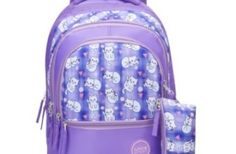 Lavie Sport Whisker Backpack | 22 Liters | Rain Cover | Gift for Biys & Girls