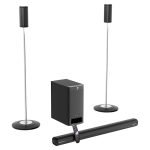 Zebronics Juke BAR 9535 525W Soundbar, Dolby Audio, 5.1 CH Surround Sound, Floor-Stand Satellites, 16.51cm Subwoofer, 3 Driver Soundbar, HDMI ARC, Optical, BT v5.0, LED Display