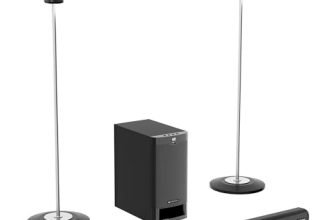 Zebronics Juke BAR 9535 525W Soundbar, Dolby Audio, 5.1 CH Surround Sound, Floor-Stand Satellites, 16.51cm Subwoofer, 3 Driver Soundbar, HDMI ARC, Optical, BT v5.0, LED Display
