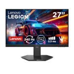 Lenovo Legion 27-10 | 27″ (68.58cm) FHD IPS 240Hz Gaming Monitor | 0.5ms, AMD FreeSync, NVIDIA G-Sync 99% sRGB, 2xHDMI 2.1 TMDS, 1xDP 1.4| Tilt, Swivel, Pivot, Height Adjust | Black | 68C5GAC4IN