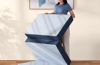 Livpure Smart Tri-Fold Foldable HR Foam Portable Mattress Double 72x48x3