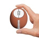 Portronics ToadPlay Rugby Mini Wireless Bluetooth Mouse with Dual Wireless Connectivity (BT + 2.4 GHz), Rechargeable Battery, Noise-Free Clicking, Multi-Device Pair, Adjust Sensitivity (Brown)