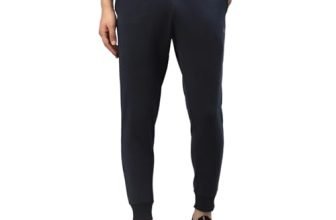 Red Tape Men Navy Solid Cotton Poly Spandex Activewear Jogger | Comfortable & Stylish – RJO0104M-32