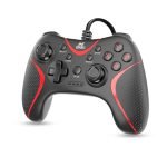 Ant Esports GPL200 Wired Gaming Controller Game Controller Joystick with Dual-Vibration Turbo and Trigger Buttons for Windows PC/ PS3/ Android TV Box(Black)