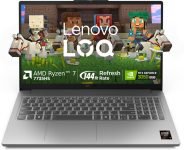 Lenovo LQQ Essential AMD Ryzen 7 Octa Core 7735HS – (16 GB/512 GB SSD/Windows 11 Home/6 GB Graphics/NVIDIA GeForce RTX 3050) LOQ 15ARP10E Gaming Laptop(15.6 inch, Luna Grey, 1.8 kg, With MS Office)