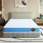SleepyHug Ortho Spinex Plus | Aircell Technology | 4 inch HR Foam Mattress for Back Pain Relief & Spine Alignment | 5 Years Warranty | King Bed Size | Blue | (LxW- 72×72 Inches)