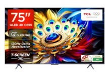 TCL 189 cm (75 inches) 4K Ultra HD Smart QLED Google TV 75C655 (Black)