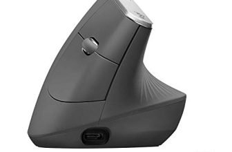 Logitech MX Vertical Wireless Mouse with Free Adobe Subscription, Ergonomic Design Reduces Muscle Strain, Move Content Between 3 Windows and Apple Computers, Rechargeable,