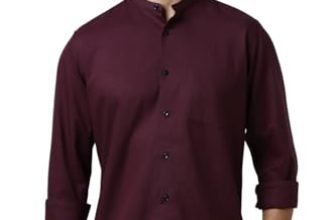Van Heusen_Mens__Shirt_(VHSFFCUB794968_Maroon_42)