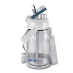 MILTON Eros 1000, 2-in-1 Sip or Gulp Lid Water Bottle 960ml | Unbreakable – Crystal Clear Plastic | Leak-Proof & BPA-Free, One-Click Open | Ideal for School, Office, Gym & Travel Use, White