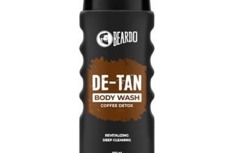 Beardo De-Tan Body Wash for Men, 500ml | Tan Removal and Caffeine Body Wash | Detan With Coffee & Aloe Extracts | For Body & Face | Refreshing Fragrance | Bodywash for Men
