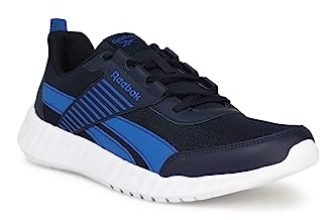 Reebok Men’s Black Pearl Running Shoe,Blue, 6 UK