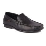 Red Chief Genuine Leather Formal Loafers for Men | Elegant & Comfortable Slip-On Shoes | Black | RC3749