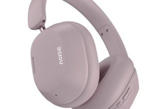 Noise Airwave Max 5 Wireless Over-Ear Headphones with Adaptive Hybrid ANC (up to 50dB), HFA Tech, 80H Playtime, Dual Pairing(Mauve Haze)