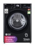 LG 10 kg Fully Automatic Front Load Washing Machine with In-built Heater Black(FHP1210Z3O)