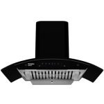 Crompton Intelli Sense 90cm 1439m3/hr Curved Chimney| Baffle Filter Intelligent Autoclean for kitchen| Smart On| Built In Oil Collector| Touch+ Motion Sensor Control| 5 Yrs Motor &1Yr Overall Warranty