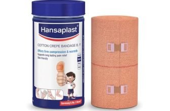 Hansaplast Soft Cotton Crepe Bandage For Pain Relief |10Cm X 4Mtr, Skin-Friendly | Crepe Bandage For Hands, Legs And Ankle Support | Provides Warmth And Firm Support To The Affected Area
