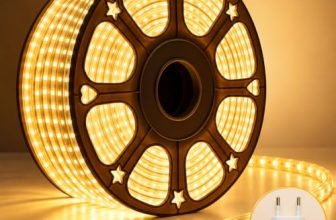 Desidiya 20 Meter LED Rope Light Warm White for Diwali Decoration | Flexible PVC Pipe Light for Balcony, Window, Ceiling Cove & Mandir | Plug-in Decorative Lights for Home, Wedding & Party Décor