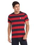 U.S. POLO ASSN. Men’s Regular Fit T-Shirt (I688-125-ST-L_Red/Navy_L_Red, Navy_L)