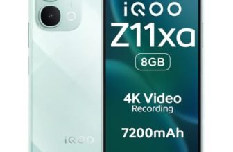 iQOO Z11xa 5G (Prismatic Green, 8GB RAM, 128 GB Storage) | Massive 7200mAh Battery | Dimensity 7400 Turbo Processor | OriginOS 6 with 4 Years of Security Updates*