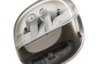boAt Nirvana Crystl, Transparent Case,Spatial Audio, ANC(~32dB), 100Hrs Battery,4Mics ENx,App Support, Bluetooth Earbuds, TWS Ear Buds Wireless Earphones with mic (White Lustre)