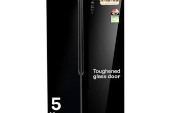Godrej 600L 3 Star 5 Years Comprehensive Warranty Smart Convertible Zones | Toughened Glass Door | Frost Free Inverter (2025 Model, RS EONVELVET 600C RIT BK GL, Black Glass)