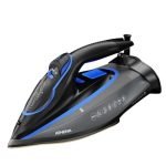 Havells Athena 3000 W Steam Iron with Smart i Sense Technology(No Fabric Burn), 2X Auto Shut Off, Vertical, Horizontal Ironing, Anti Drip, Self-Cleaning&Anti Scale Technology. (Black Blue), 3000 Watts