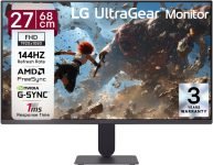 LG UltraGear 68.58 cm (27 inch) Full HD IPS Panel Gaming Monitor (27G411B-B)(NVIDIA G Sync, Response Time: 1 ms, 144 Hz Refresh Rate)